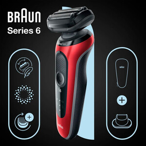 

Электробритва Braun 61-R1200s Red, 61-R1200s Red