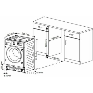 Встраиваемая стиральная машина Beko WITC7613XW