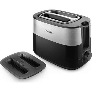 Тостер Philips HD2517/90 черный/серебристый чайник электрический philips daily collection 1 5 л серебристый