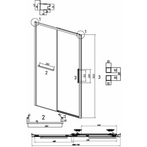 Душевая дверь Grossman Style 110х195 прозрачная, хром (100.K33.05.110.10.00)