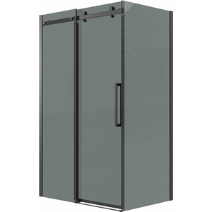 Душевой уголок Grossman Classic 110x90 тонированный, черный матовый (120.K33.04.1190.21.10)