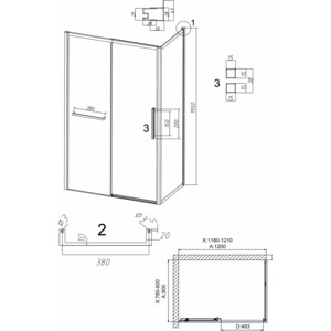 

Душевой уголок Grossman Style 100x80 тонированный, черный матовый (120.K33.05.1080.21.10), Style 100x80 тонированный, черный матовый (120.K33.05.1080.21.10)