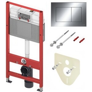 Инсталляция для унитаза TECE TECEbase 2.0 с панелью смыва TECEnow хром глянцевый (9400412)