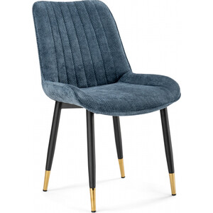 

Стул на металлокаркасе Woodville Seda 1 blue / black / gold (15774), Seda 1 blue / black / gold (15774)