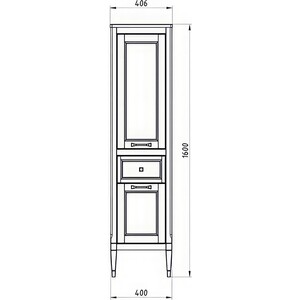 Пенал ASB-woodline Гранда 40 белый (11488)