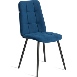 Стул обеденный TetChair Asti, разборный, велюр, 47х54х86, Blue (синий)