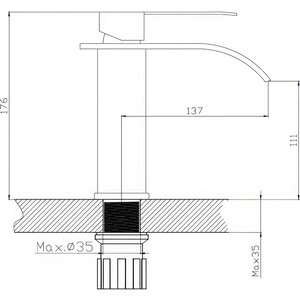 Смеситель для раковины Haiba HB815 сталь (HB12815)