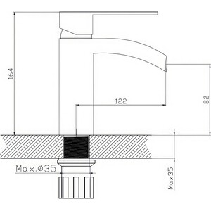 Смеситель для раковины Haiba HB505-8 белый (HB13505-8)