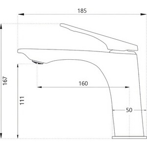 Смеситель для раковины Haiba HB816 хром (HB10816)