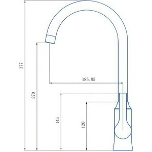 Смеситель для кухни Haiba HB652 хром (HB70652)