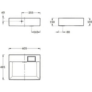 Раковина мебельная Kerama Marazzi Logica 60 (LO.wb.60.0)