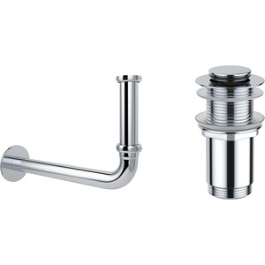 

Сифон для раковины Wellsee Drainage System с донным клапаном, хром (182101002), Drainage System с донным клапаном, хром (182101002)