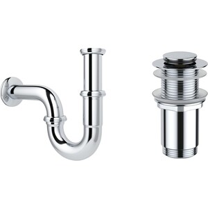 

Сифон для раковины Wellsee Drainage System с донным клапаном, хром (182102002), Drainage System с донным клапаном, хром (182102002)