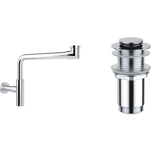 

Сифон для раковины Wellsee Drainage System с донным клапаном, хром (182124002), Drainage System с донным клапаном, хром (182124002)