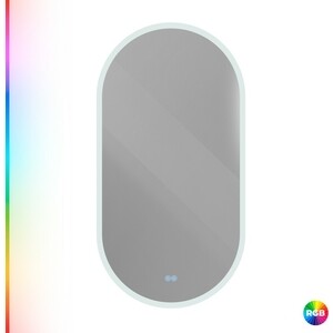 Зеркало Cezares Ellisse 50х95 RGB подсветка, сенсор (CZR-SPC-ELS-500-950-RGB-TCH)