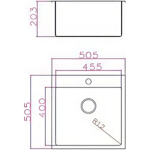 Кухонная мойка Grandex Aqua Elegance 50 sat (400331)