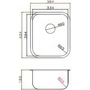 Кухонная мойка Grandex Aqua Select 36 S sat (200330)