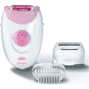 Эпилятор Braun 3270 Silk-epil 3, белый/розовый
