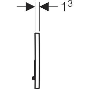 Кнопка смыва Geberit Sigma 01 хром (115.770.21.5)