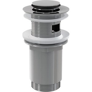 Донный клапан AlcaPlast Click-clack 5/4'' цельнометаллический, с малой заглушкой (A391) донный клапан abber