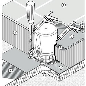 Механизм Hansgrohe для напольных смесителей, встраиваемая часть (10452180)