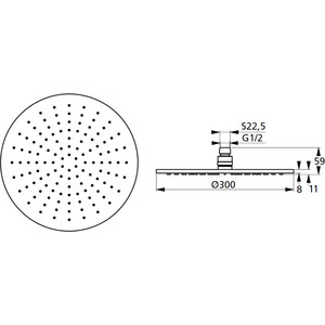 Верхний душ Ideal Standard Idealrain l1 (B9443AA)