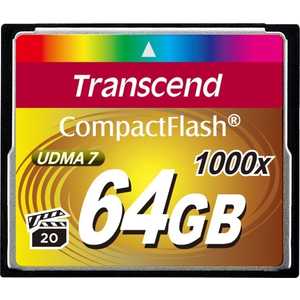 Карта памяти Transcend TS64GCF1000 карта памяти transcend 128gb compact flash 800x ts128gcf800