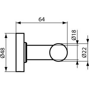 Крючок Ideal Standard Iom двойной (A9116AA)