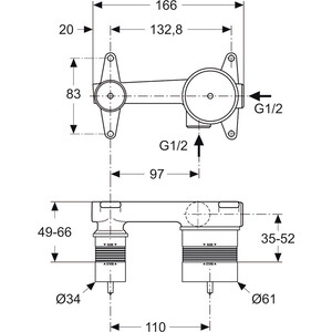 Механизм Ideal Standard для раковины (A5948NU)
