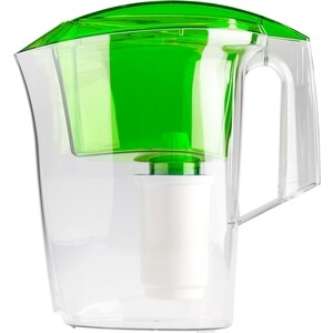 Фильтр-кувшин Гейзер Дельфин зелёный прозрачный (62035) фильтр кувшин гейзер мини для холодной воды картриджный 3 ступ 2 5 л зеленый 62046