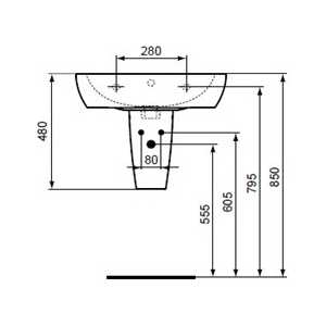 Полупьедестал Ideal Standard Tempo (T423001)