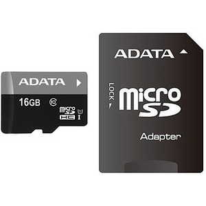 A-DATA microSDHC 16Gb Class 10 UHS-I (SD адаптер) (AUSDH16GUICL10-RA1)