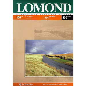 Фотобумага Lomond A4 матовая (102002) фотобумага для струйной печати а4 50 листов lomond 200 г м2 односторонняя глянцевая