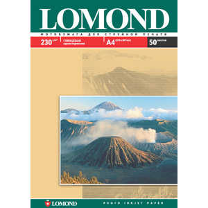Фотобумага Lomond A4/ 230г/м2/ 50 листов глянцевая (0102022) бумага lomond a3 глянцевая 102024