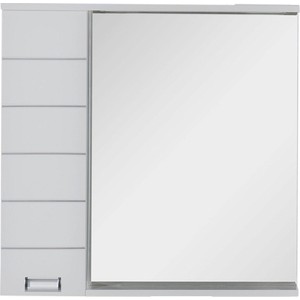 Зеркало-шкаф Aquanet Доминика 90 LED R цвет бел (176571)