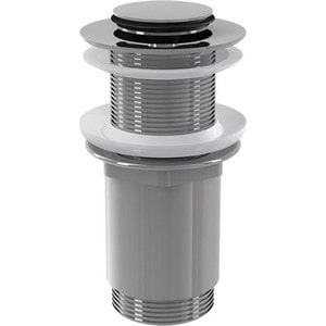 Донный клапан AlcaPlast Click-clack 5/4'' цельнометаллический, с малой заглушкой (A394) донный клапан с переливом migliore ricambi ml ric 10 106 cr