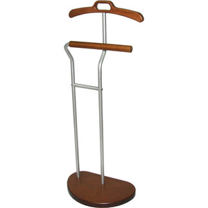 Вешалка костюмная Мебелик Д 10 металлик, средне-коричневый (SN001215) стол сервировочный мебелик бридж средне коричневый п0001996