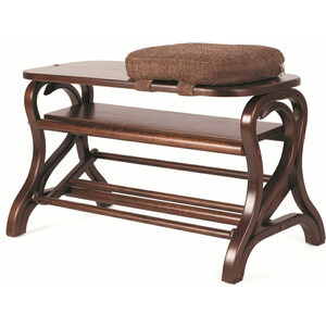 Обувница Мебелик Диана средне-коричневый (П0001311) стол сервировочный мебелик бридж средне коричневый п0001996