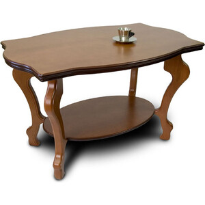 Стол журнальный Мебелик Берже 1 средне-коричневый (865) стол журнальный мебелик берже 3с тёмно коричневый 882