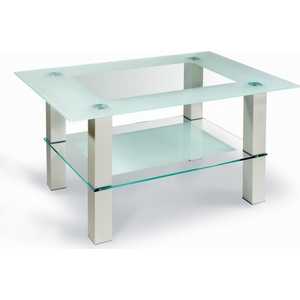 Стол журнальный Мебелик Кристалл 2 алюминий, прозрачное (722) сковорода традиция кристалл 26cm ткр2261и