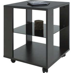 Стол журнальный Мебелик BeautyStyle 6 венге, стекло черное (П0001646) стол журнальный мебелик лорейн 2 венге п0003001