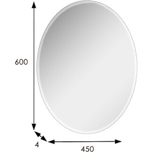 Зеркало Мебелик Сельетта-3 овальное (154)