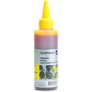 Чернила Cactus Epson L800/L805/L810/L850/L1800 жёлтые 100ml (CS-EPT6734)