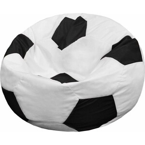 Кресло-мешок Мяч Пазитифчик Бмо8 бело-черный