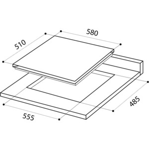 Газовая варочная панель Lex GVS 640 IX