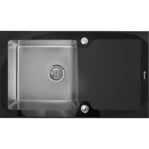 Кухонная мойка Seaman Eco Glass SMG-860B.B кухонная мойка emar emb 114 pvd nano golden