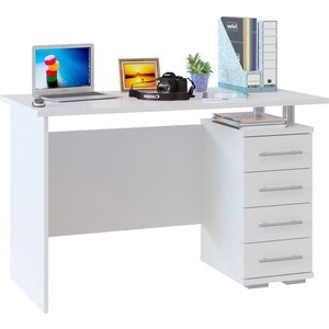 Стол компьютерный СОКОЛ КСТ-106.1 белый регулируемый стол для ноутбука tatkraft