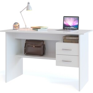 Стол письменный СОКОЛ СПм-07.1Б белый стол письменный мебельный двор с мд 1 04 дуб