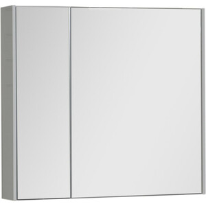 Зеркальный шкаф Aquanet Латина 80 белый (179635) зеркальный шкаф aquanet палермо 60 белый 203939