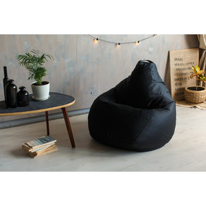 Кресло-мешок DreamBag Черное Фьюжн XL 125х85